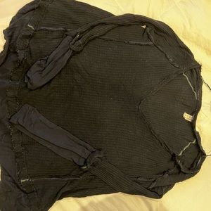 Free people black long sleeve, will throw in urban black long sleeve for free!
